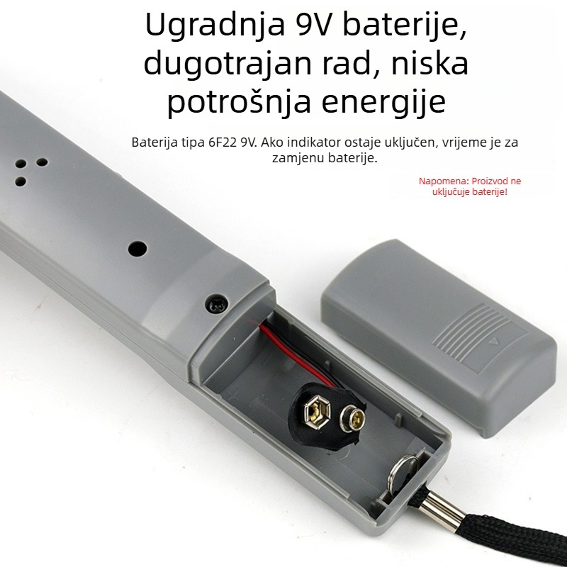 Ručni detektor metala visoke osjetljivosti za sigurnosno skeniranje - Prijenosni skener, Model 202310300945, Težina 289 kg, Nije uvezeno, Bez prilagodbi