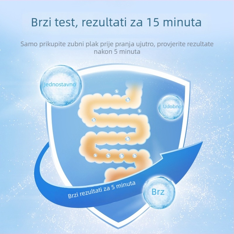 Kućni test za Helicobacter pylori, jednokratni, UV sterilizacija, 1 test u kutiji, skladištenje 4–30°C.