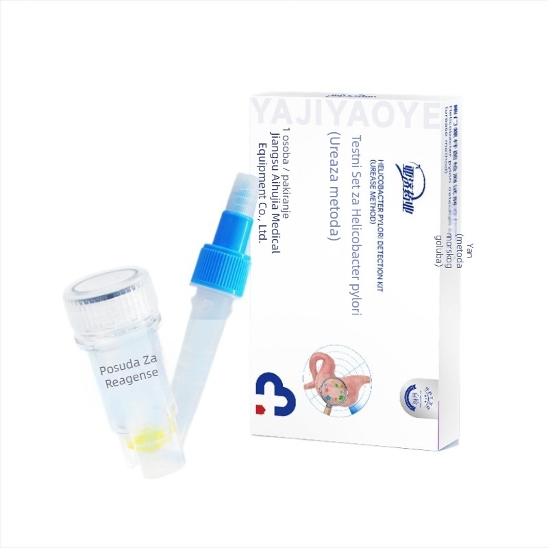 Kućni test za Helicobacter pylori, jednokratni, UV sterilizacija, 1 test u kutiji, skladištenje 4–30°C.