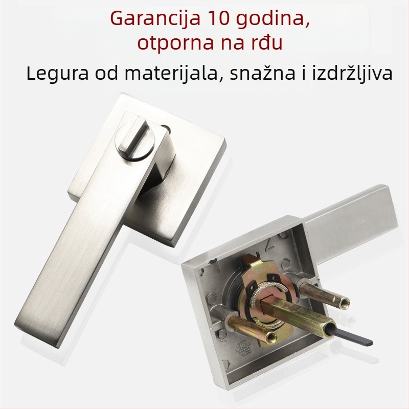 Trojpoložni držački mehanički zaključivač za unutarnja vrata, aluminijska legura, model LF