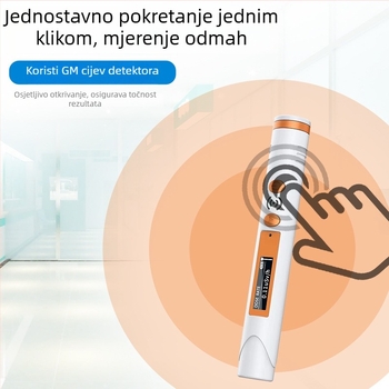 Pen-stil digitalni detektor nuklearne radiacije, model HFS-P3, raspon mjerenja 0.05–50, detektira X-, γ- i β- zrake, točnost 17%
