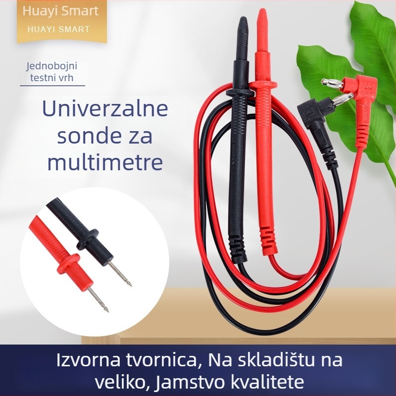 Testni vodovi za multimetar - PVC izolacija, vijčani vrhovi, univerzalna primjena, model: testni vod