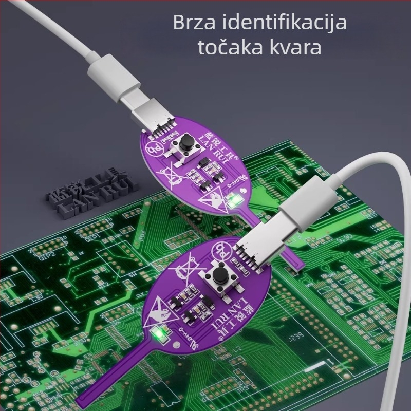 Lan Rui detektor induktivnosti za popravak i dijagnostiku ploče mobilnog telefona; porijeklo Shenzhen, Kina; primjena: električni alati