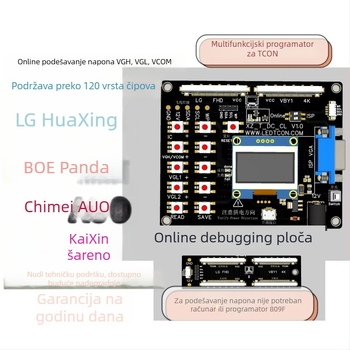Prijenosni alat za testiranje za podešavanje napona logičke ploče (VGH/VGL/VCOM), online podešavanje, bez računala, offline programiranje, za popravak televizora