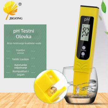 Prijenosni pH tester s automatskom kompenzacijom temperature, za građevinarstvo, testiranje vode i hrane, osjetljiva sonda — Record work