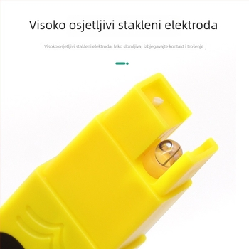 Prijenosni pH tester s automatskom kompenzacijom temperature, za građevinarstvo, testiranje vode i hrane, osjetljiva sonda — Record work