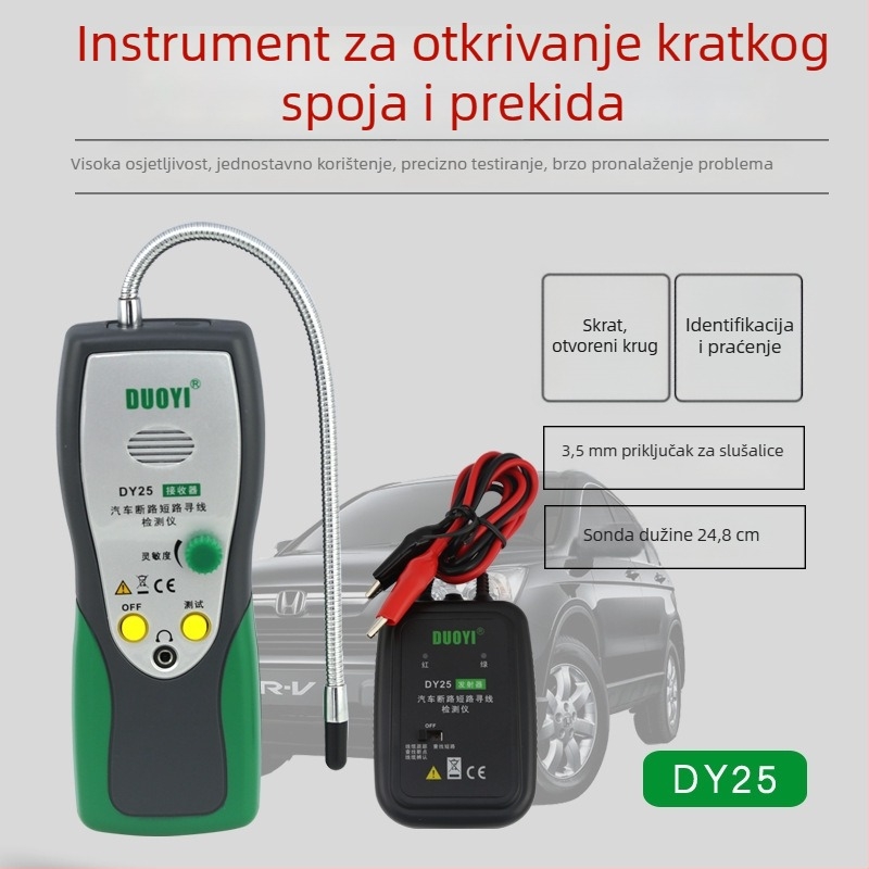 DY25 detektor linije za automobil – višestruki tražilac linija s metalnim vrhom za prekide i kratke spojeve
