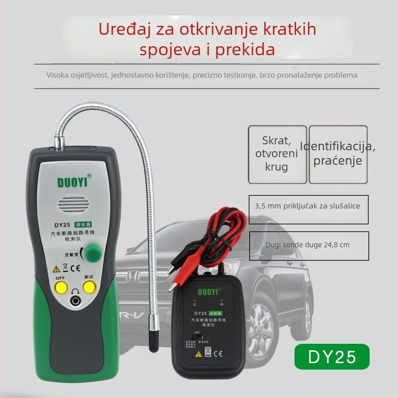DY25 detektor linije za automobil – višestruki tražilac linija s metalnim vrhom za prekide i kratke spojeve
