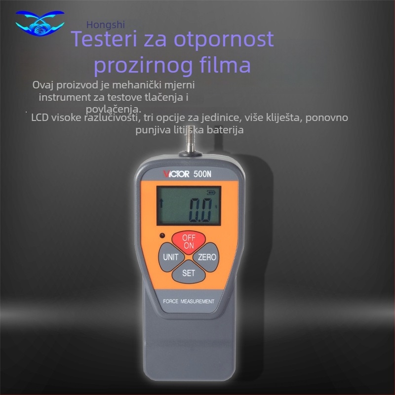 Victor 500N Instrument za ispitivanje prozirnog zaštitnog filma automobila – nategački tester i alat za perforiranje, elektroničko mjerenje sile
