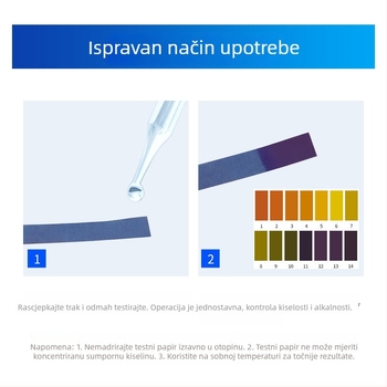 Record Work pH papir za otkrivanje kiselo-baznih vrijednosti, višenamjenski test kvalitete tla i vode