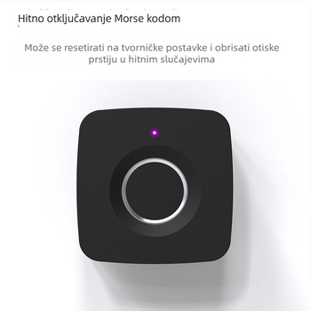 Pametna brava za ladice s otiskom prsta, model YLF-5, pohranjeno 20 otisaka, otključavanje za 0,3 s, FAR 0,01%, FRR 0,01%