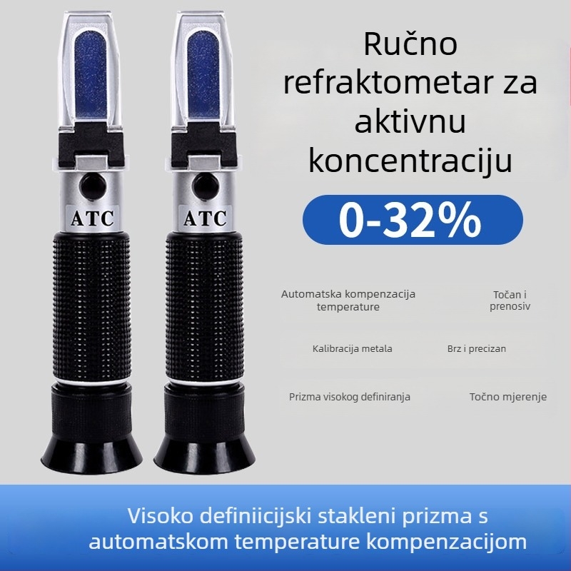 Refraktometar za koncentraciju površinski aktivnih tvari u tekućim deterdijentima za pranje i gelovima za tuširanje