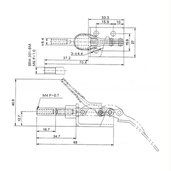 GH-301AM Povećana push-pull brza klamps za testne nosače; Gao dehua; Tip klampe: Ostali držači; Materijal: visoko ugljično čelik; Primjena: testni okvir
