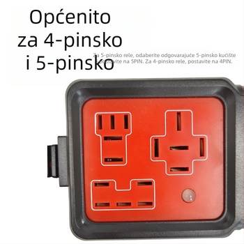 LED tester releja za automobil, 4/5 pinova, 12V-24V, visoka preciznost