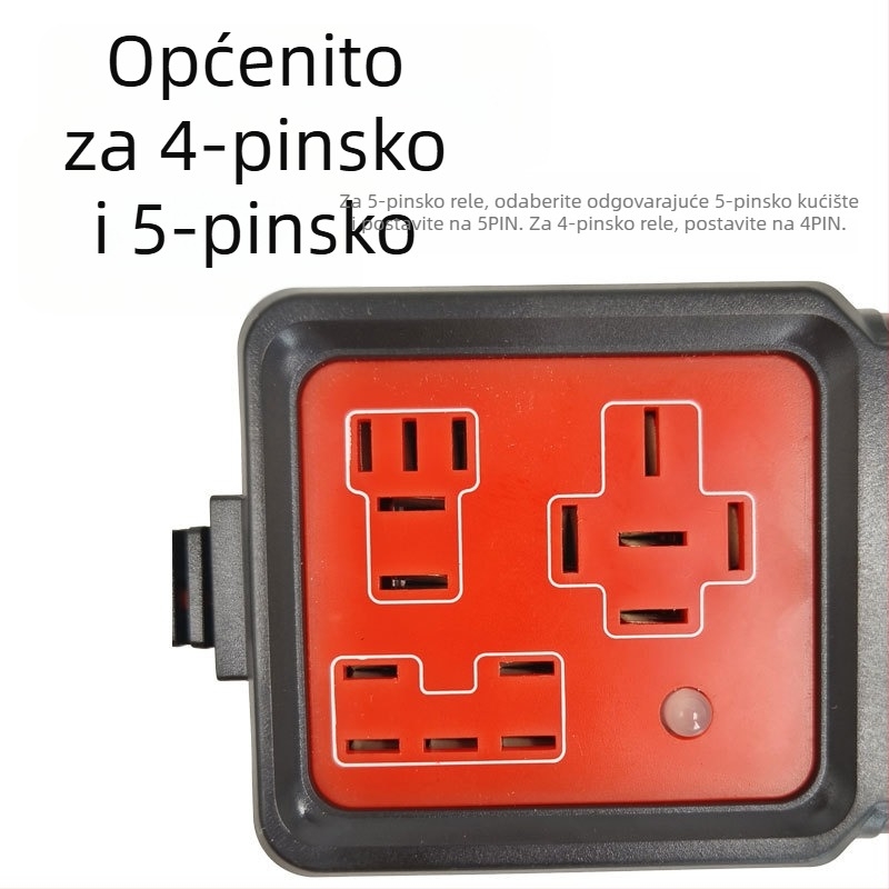 LED tester releja za automobil, 4/5 pinova, 12V-24V, visoka preciznost