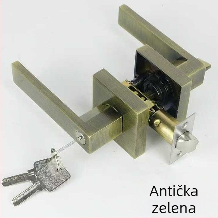 Jh201 Aluminijska brava s ručkom i tri šipke, za drvena vrata, prostore, kupaonice, skladišta i urede