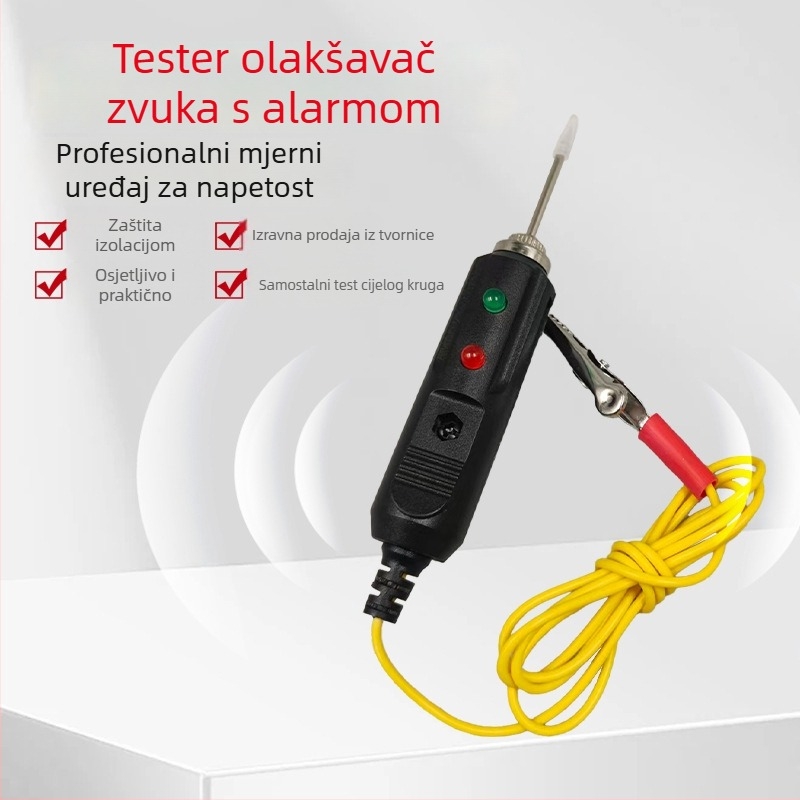 Automobilski tester napona — višenamjenski testni pisak s dvobojnim LED diodama i zvučnim upozorenjem