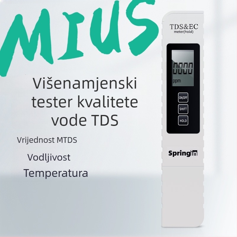 MIUS tri u jedan višenamjenski TDS tester kvalitete vode za akvarij