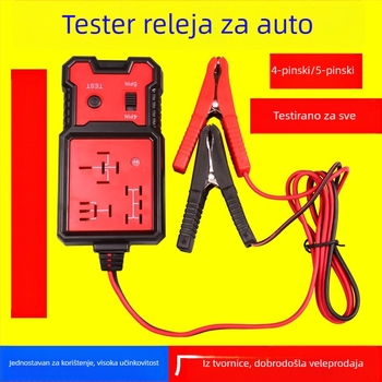 BJ-707 tester i analizator automobilskih releja za releje s 4-pins i 5-pins, napajanje 12V, radna temperatura -20 do 50°C, kompatibilan s 12V automobilima