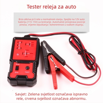 BJ-707 tester i analizator automobilskih releja za releje s 4-pins i 5-pins, napajanje 12V, radna temperatura -20 do 50°C, kompatibilan s 12V automobilima
