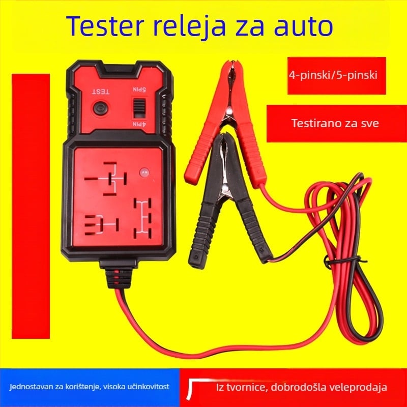 BJ-707 tester i analizator automobilskih releja za releje s 4-pins i 5-pins, napajanje 12V, radna temperatura -20 do 50°C, kompatibilan s 12V automobilima