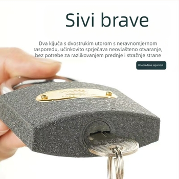 Kućni lokot Type C, željezo, BEST marka, moderan jednostavan stil, za supermarketima, tvornicama i uredima