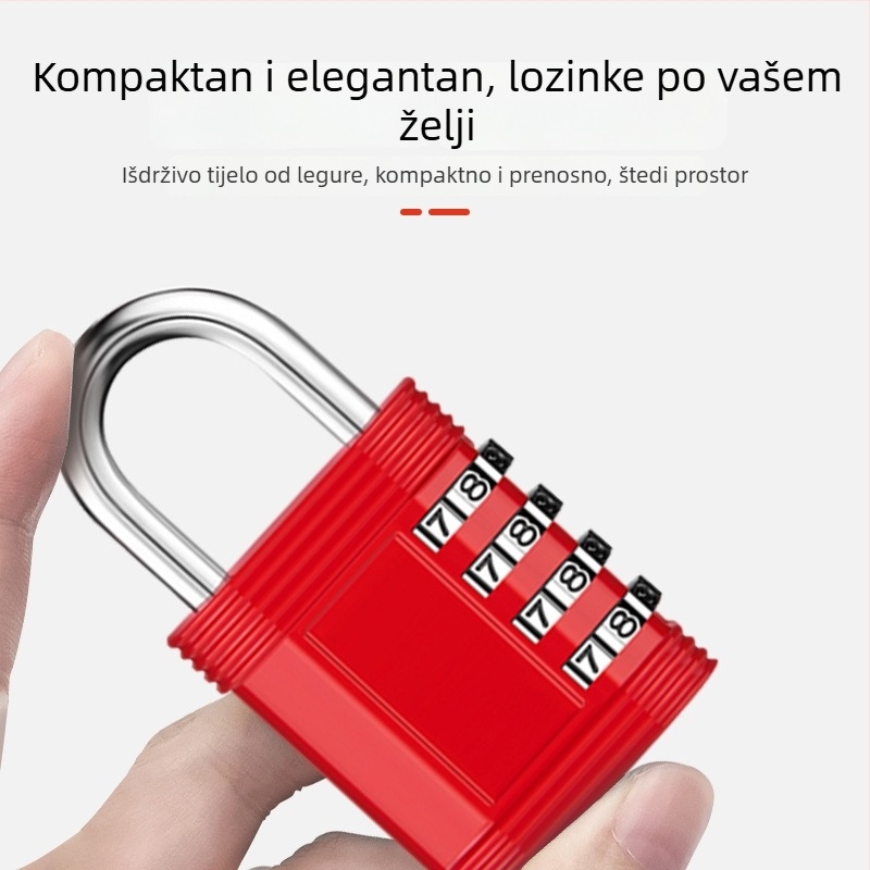 4-znamenkasti kombinacijski lok od cinkovega legura CH-606 za teretanu, skladište, garderobu, prtljagu i kutiju alata — lagani luksuzni stil, brenda CJSJ