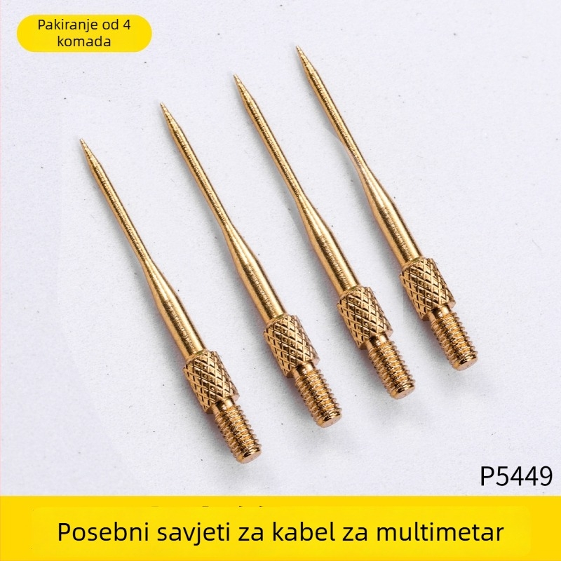 Multimetarski testni vodiči – Marka Zheng tietou; Model: Multimeter test leads; Materijal: silikon + zlatno prekriven bakar; Namjena: testna linija; Podrijetlo: Kina