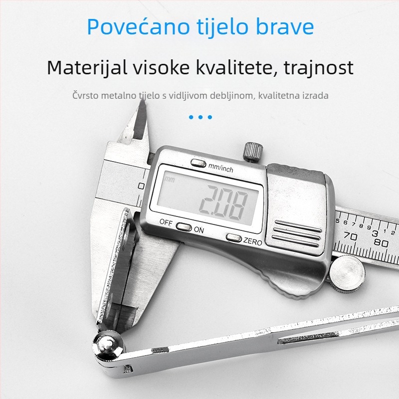 Brava za vrata ormarića i ladice, nehrđajući čelik, model Lock with lock, stil Light Luxury