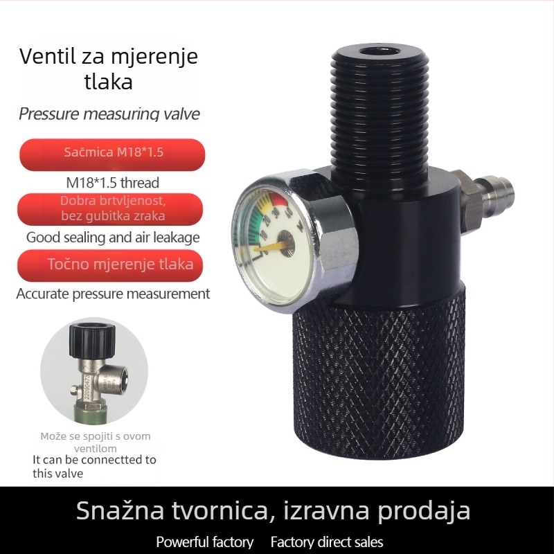 Ventil za ispitivanje tlaka • 40 MPa • M18x1.5 navoj • aluminijska legura • za ispitivanje tlaka