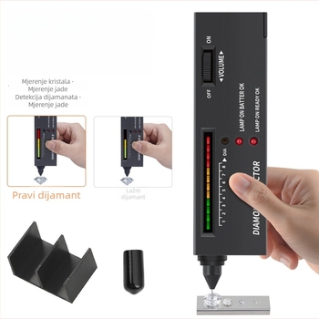 Pero za otkrivanje dijamanata s testom tvrdoće nefrita i mjeračem toplinske vodljivosti za identifikaciju nakita