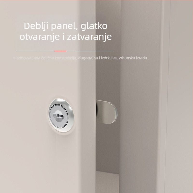 Little Doctor 201 brava za ormar s dvostrukim vratima, cinkova legura, model 201, moderni minimalistički stil