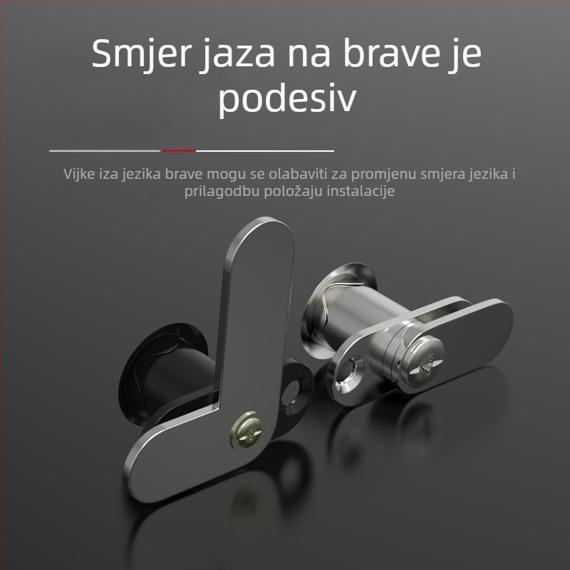 Little Doctor 201 brava za ormar s dvostrukim vratima, cinkova legura, model 201, moderni minimalistički stil