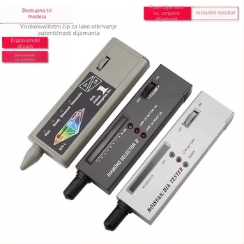 Mjerenje toplinske vodljivosti za provjeru autentičnosti dijamanata i testiranje dragog kamenja: nefrit i kristal; pero tvrdoće, pero za dijamant, pero za moissanit