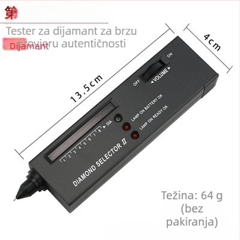 Mjerenje toplinske vodljivosti za provjeru autentičnosti dijamanata i testiranje dragog kamenja: nefrit i kristal; pero tvrdoće, pero za dijamant, pero za moissanit