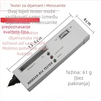 Mjerenje toplinske vodljivosti za provjeru autentičnosti dijamanata i testiranje dragog kamenja: nefrit i kristal; pero tvrdoće, pero za dijamant, pero za moissanit