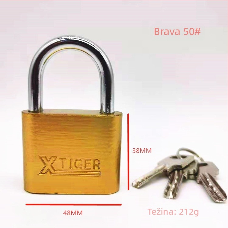 Kućna brava Type C, željezo, XTIGER, za supermarkete, tvornice i urede, moderan minimalistički stil