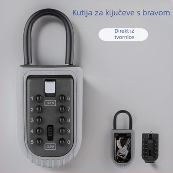 BHS BH002 vanjska visića kutija za ključeve od cinkovog legura s kodnim zaključavanjem, za kuću, ured i skladište