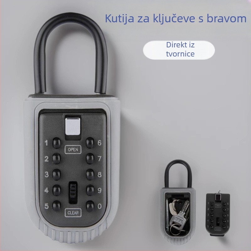 BHS BH002 vanjska visića kutija za ključeve od cinkovog legura s kodnim zaključavanjem, za kuću, ured i skladište
