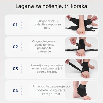 Aolikes zaštita za gležanj s elastičnom kompresijom — najlon, univerzalna za trčanje, vožnju biciklom i vanjske sportove