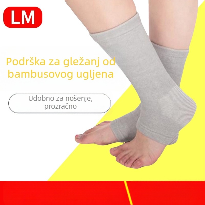 Pletena zaštita gležnja od bambusovog ugljika, unisex, topla i udobna za sport