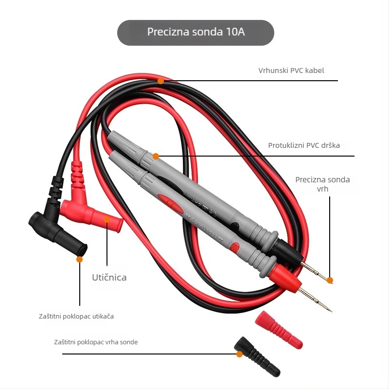 GREENER S-pen stil sonda za multimetar sa silikonskim kablom i posebnom vrhom