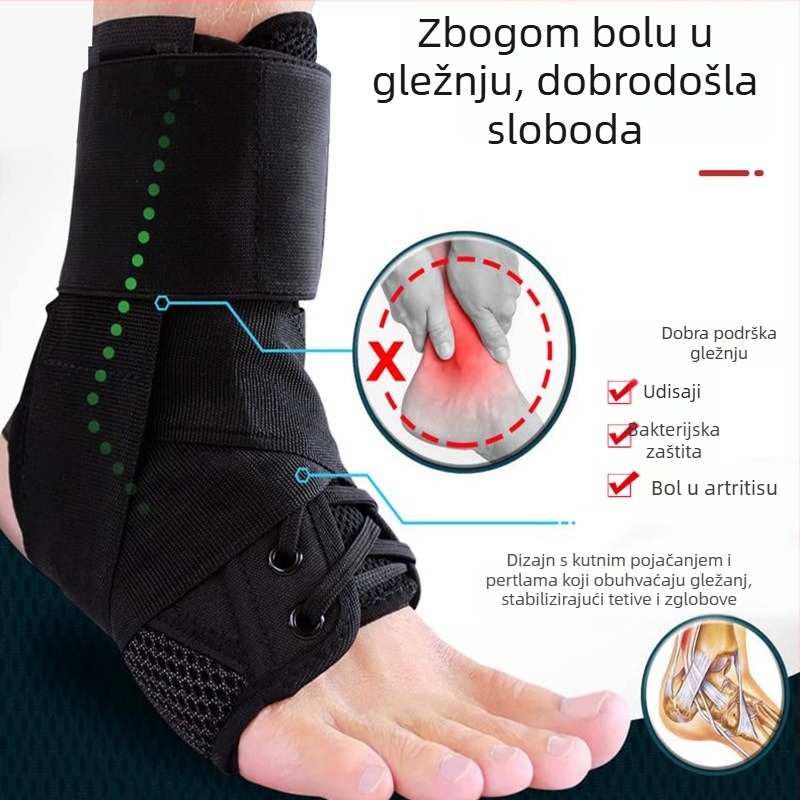 Zaštita gležnja za sport, poliester, opća uporaba, penjanje po stijeni, četiri godišnja doba