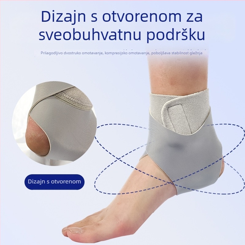 Kompresivni gležni steznik od spandexa za košarku i trčanje, unisex