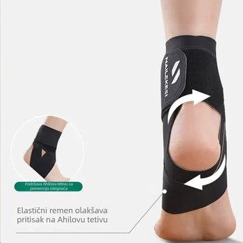 Gležanjska ortoza - najlon/spandeks, dišuća elastična kompresija, potpora rehabilitaciji, za nogomet, košarku, odbojku, tenis, trčanje