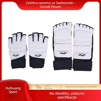 Taekwondo zaštitne rukavice i gležnjevni zaštitnici – PU materijal; zaštita gležnja; pogodna za boksački sport; kombinirana sportska zaštitna oprema