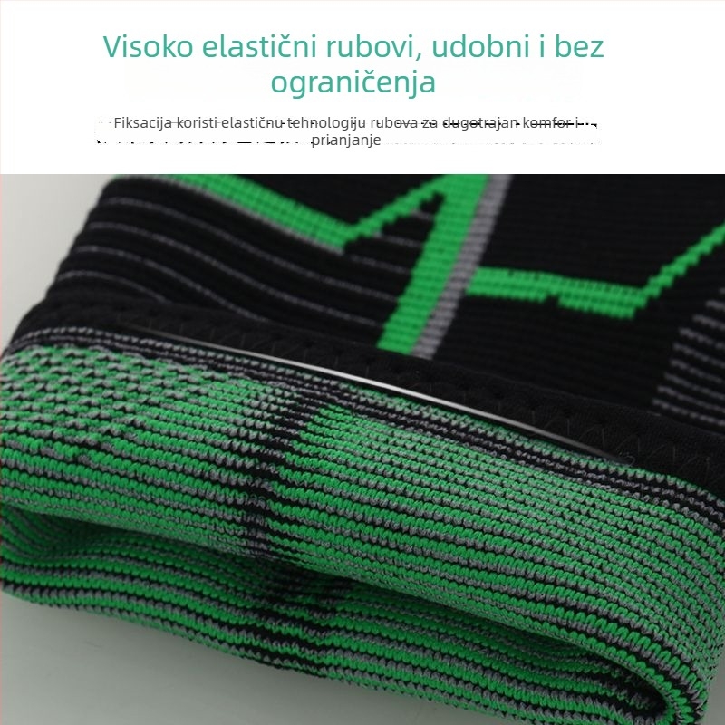 Pletena potpora gležnja s toplinskom kompresijom protiv uganuća, pogodna za trčanje, nogomet, košarku i badminton