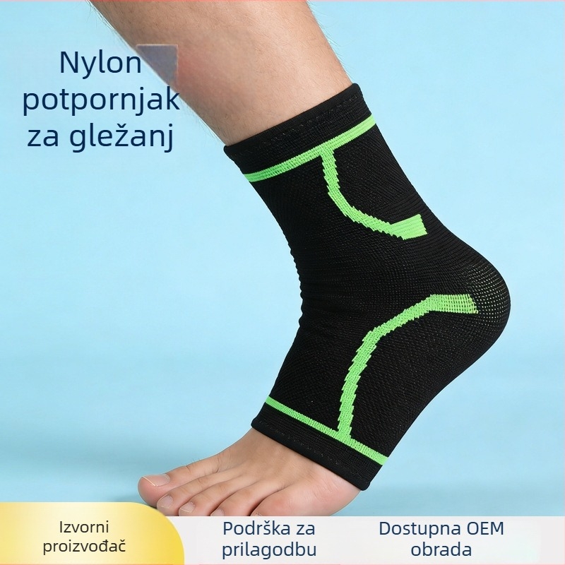 ORTHOS Najlonski gležni kompresijski rukav – prozračan, otporan na udarce, podržavajući, zaštita od hladnoće, za outdoor sportove, trčanje i vožnju bicikla