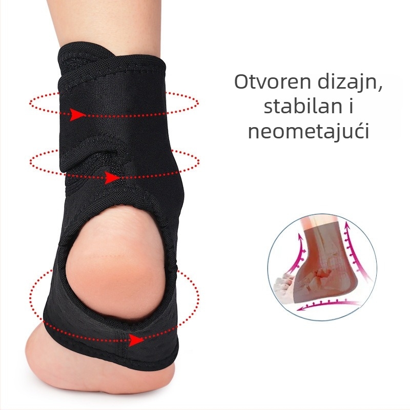 Elastična podrška za gležanj za sport, prozračna i topla, za trčanje, košarku, badminton i biciklizam