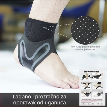 Prozračni perforirani zaštitnik gležnja za outdoor sportove, kompresijska podrška